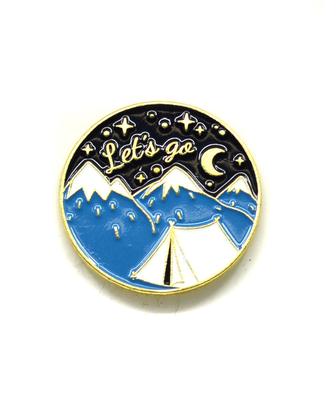 Let's Go Enamel Pin