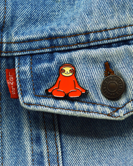 Meditating Sloth Badge