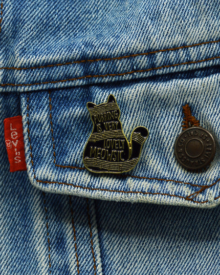 Meowsic Brooch