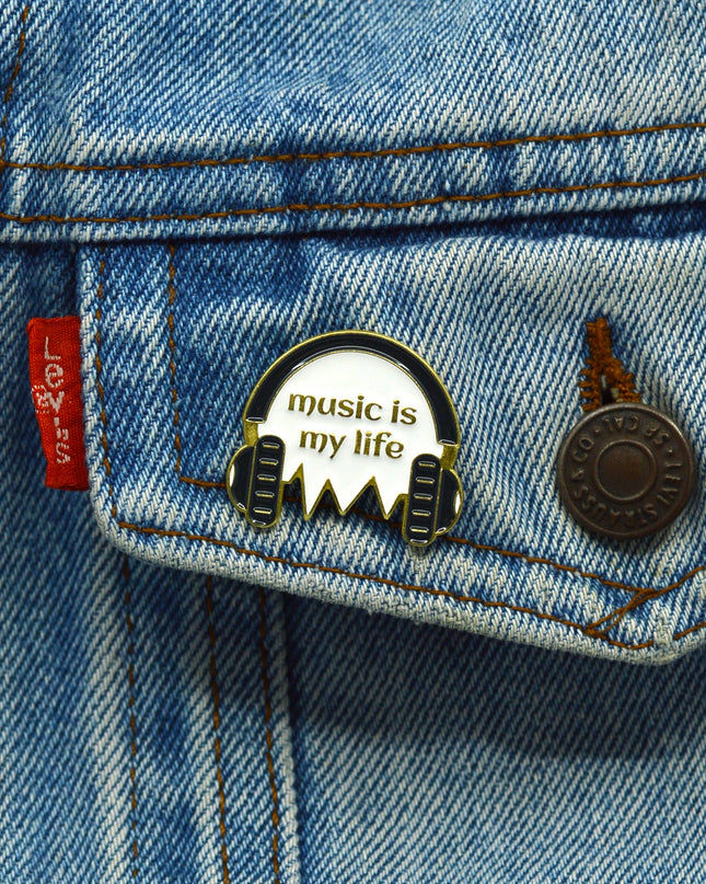 Music is My Life Pin