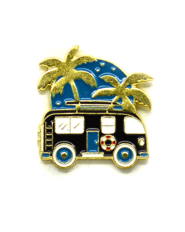 Palm Tree Bus Enamel Pin