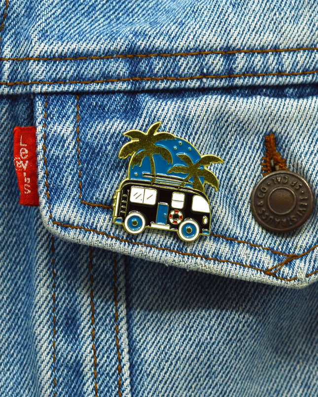 Palm Tree Bus Enamel Pin