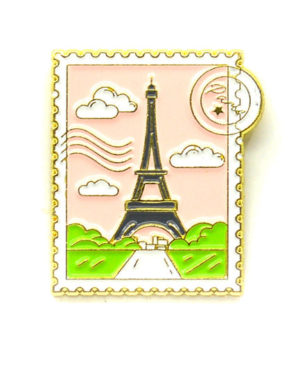 Valentine's Paris Stamp Pin