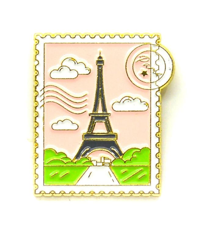 Valentine's Paris Stamp Pin