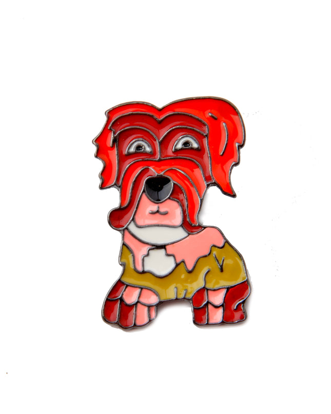 Red Dog Badge - Cute and Playful Accessory