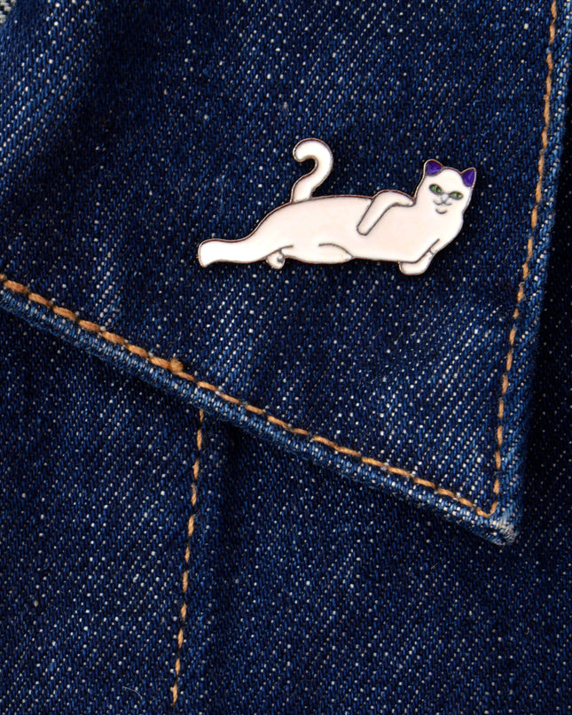 Chill Relaxed Cat Pin