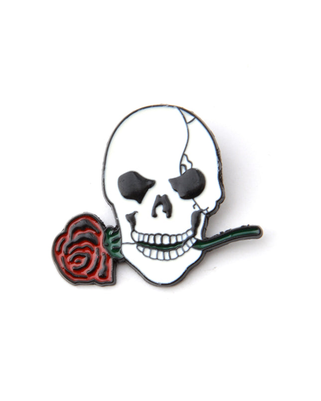 Rose Skull Pin for Halloween Costume