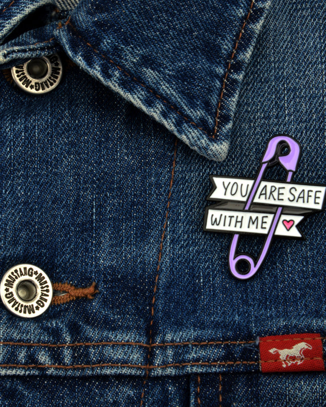 Safe With Me Pin