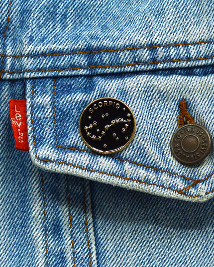 Skorpionin tähtikuvion Halloween- ja ystävänpäivärintaneula