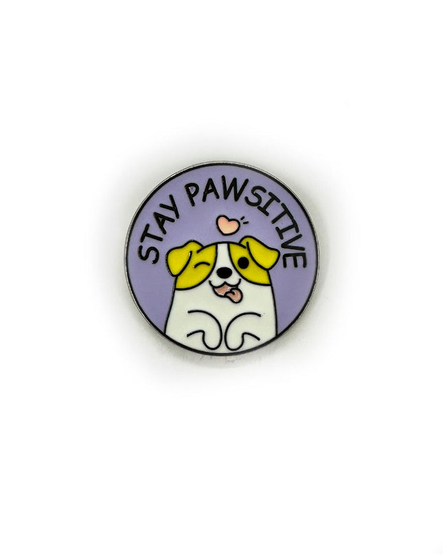 Stay Pawsitive Pin