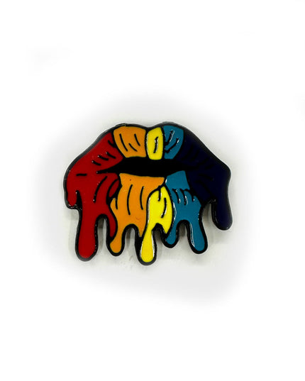 Rainbow Mouth Enamel Pin