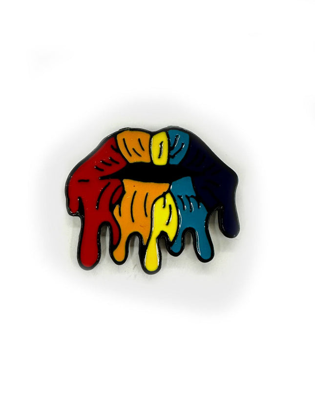 Rainbow Mouth Enamel Pin