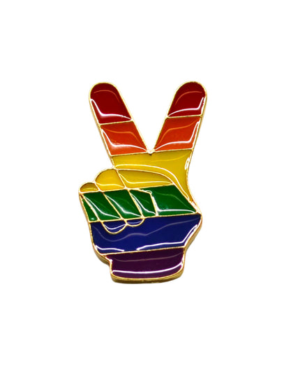 Brooch - Rainbow Peace | Tags: Valentines, Gifts for Him, Gifts for Her