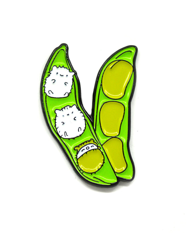 Soybean Hedgehogs Brooch