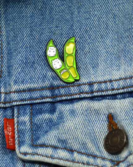 Brooch - Soybean Hedgehogs