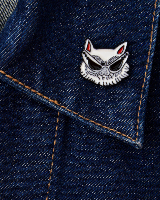 Terminator Cat Brooch - Unique Sci-Fi Design