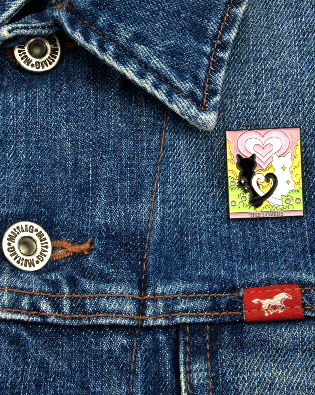 Kissa Tarot Rakastavaiset Pin