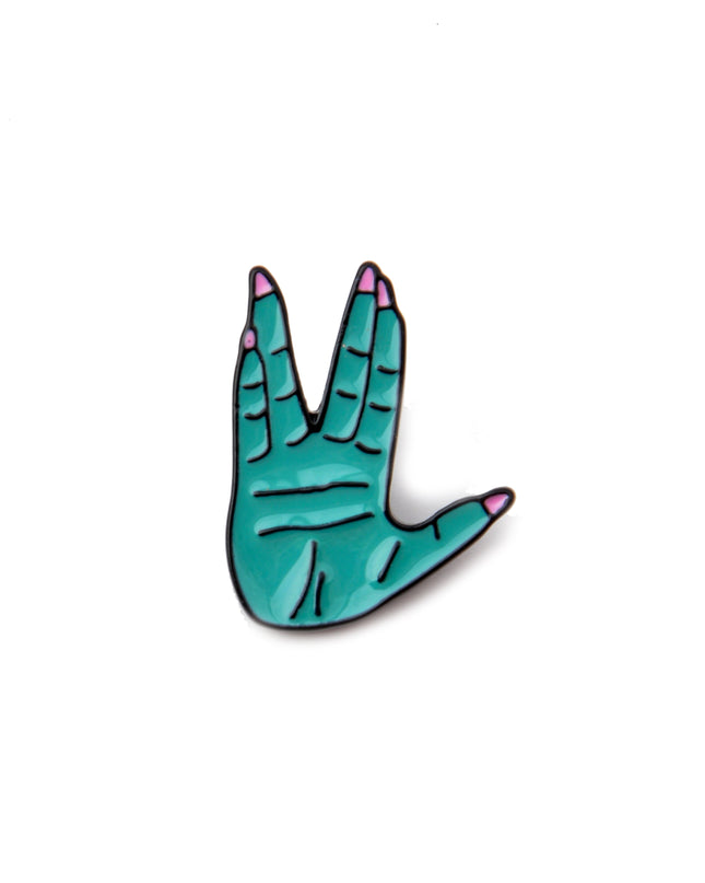 Vulcan Salute Pin Badge