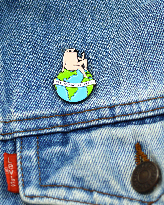 The World is Yours Enamel Pin