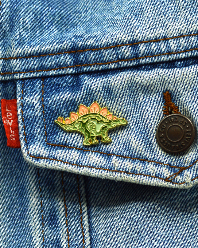 Badge - Stegosaurus | Green