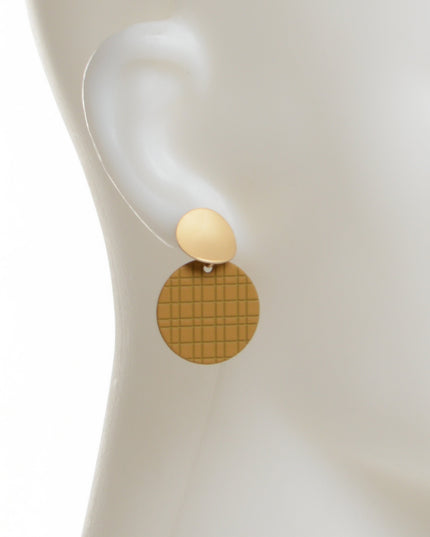 Brown Disc Earrings for Christmas & Halloween