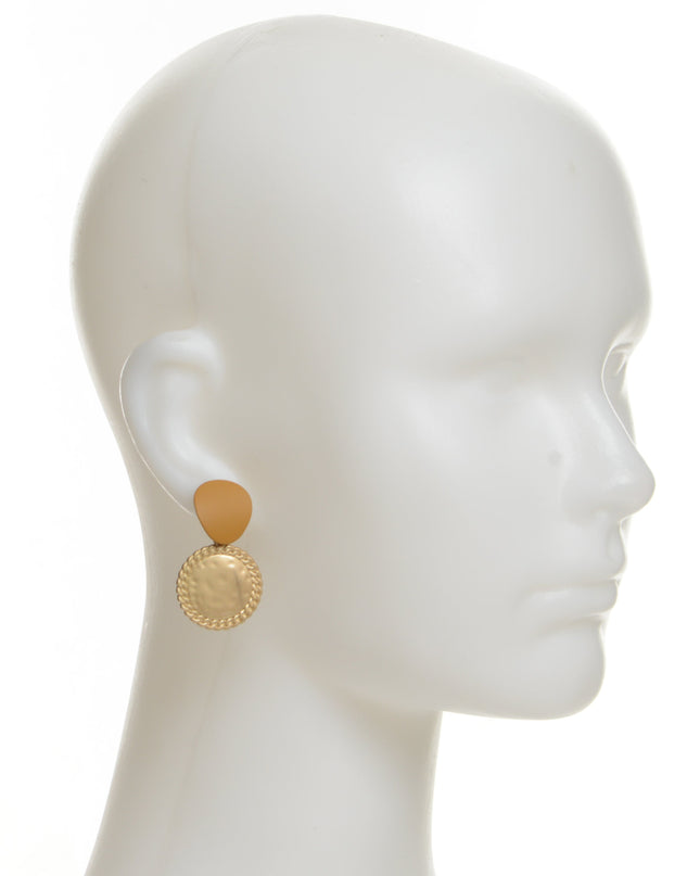 Brown Disc Earrings II for Christmas & Halloween