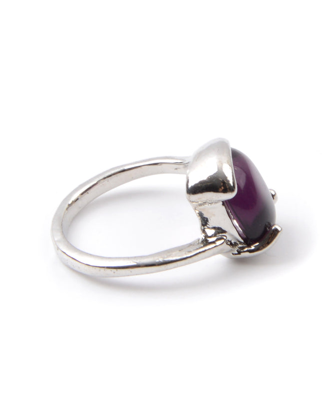Boho Ring - Purple Oval