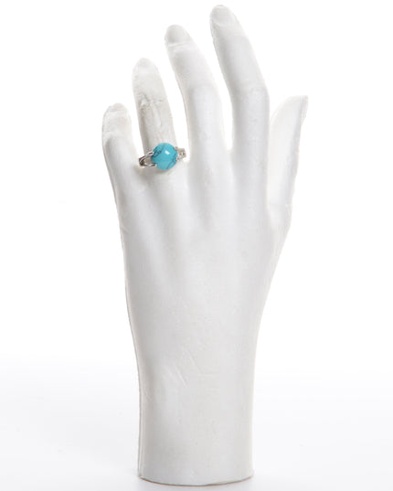 Boho Ring - Blue Circle