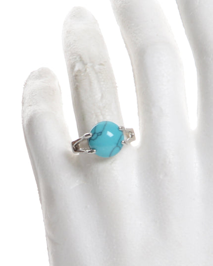 Boho Ring - Blue Circle