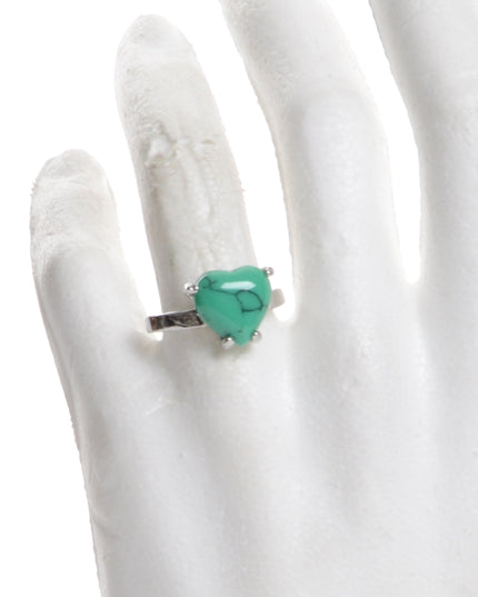 Bohemian Green Heart Ring