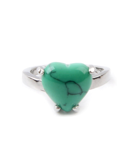 Bohemian Green Heart Ring