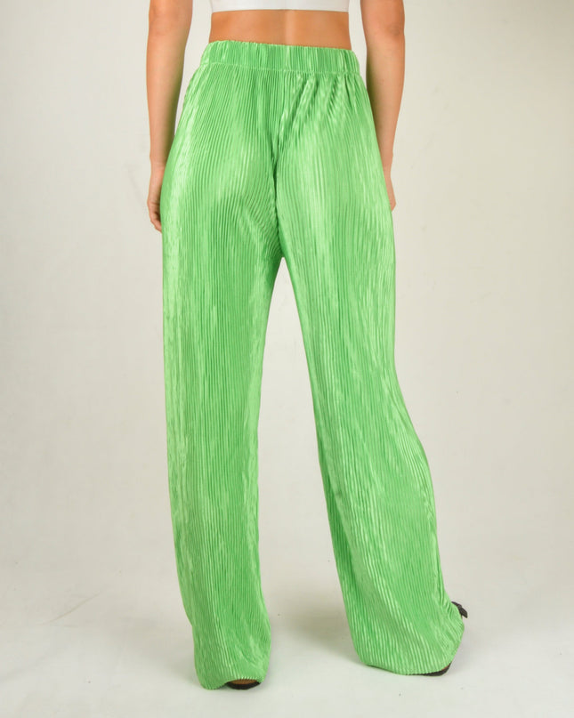 Green Crepe Pants