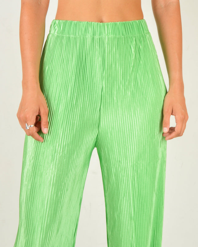 Green Crepe Pants