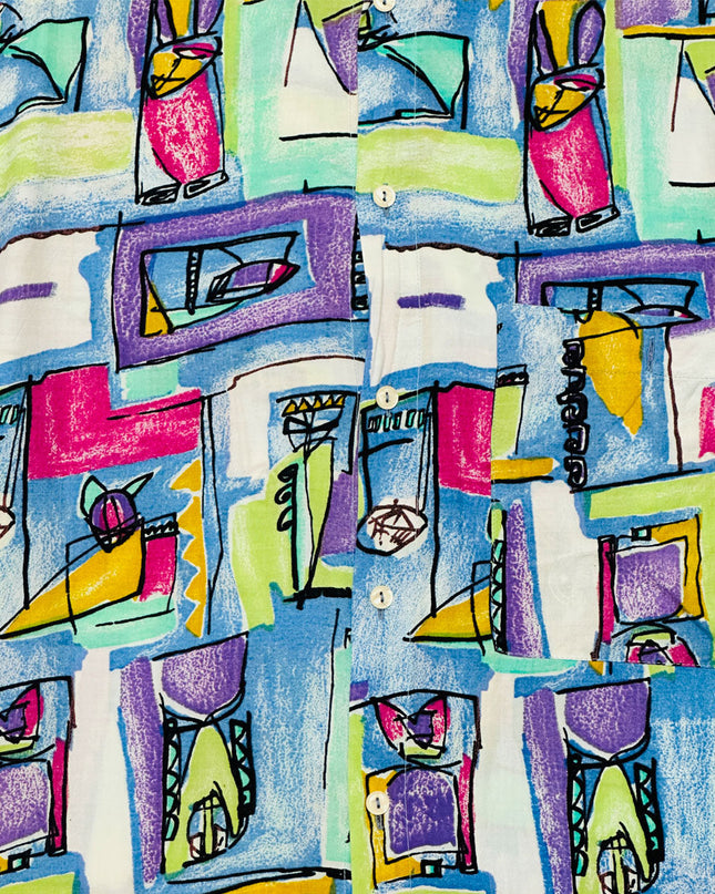 Vintage Krikszkraksz Button-Up Shirt - Holiday Sweater Collection