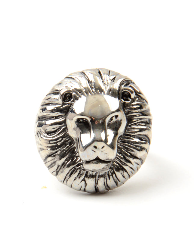 Chrome Lion Ring