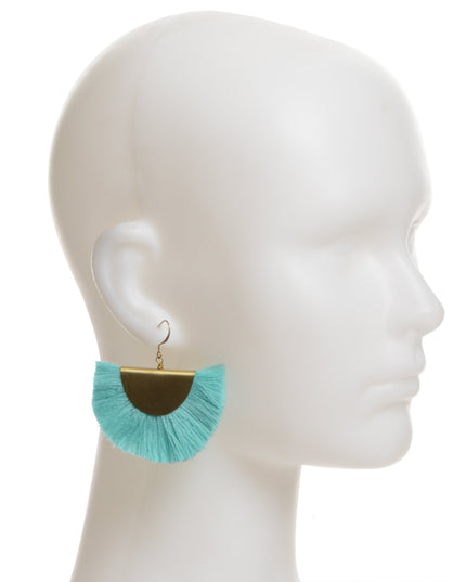 Turquoise Fan Earrings for Christmas