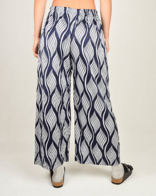 Dark Blue Leaf Pants