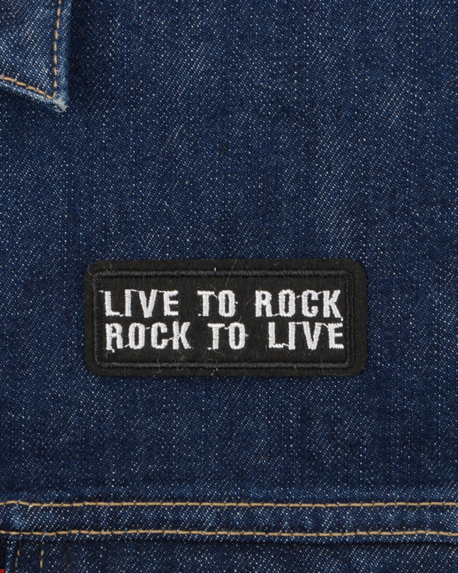 Live to Rock Iron-On Patch