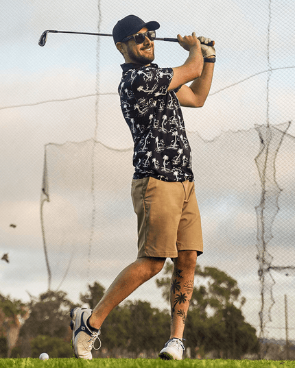 Men's Monochrome Moonlight Polo Shirt