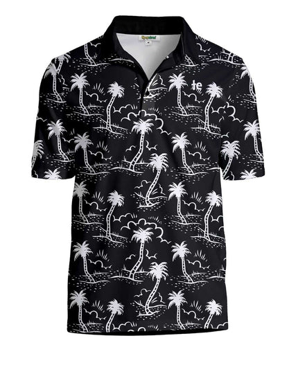 Men's Monochrome Moonlight Disc Golf Polo