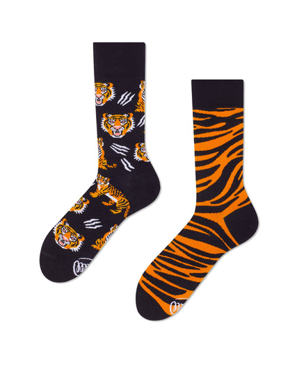 Many Mornings Zokni - Feet Of The Tiger Fun Socks for All Ages