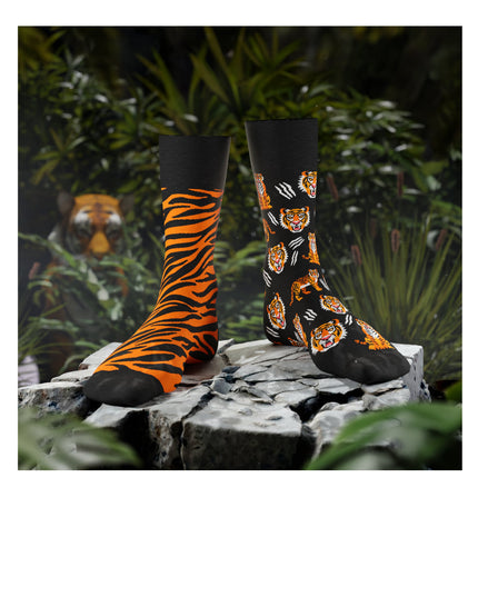 Many Mornings Zokni - Feet Of The Tiger Fun Socks for All Ages