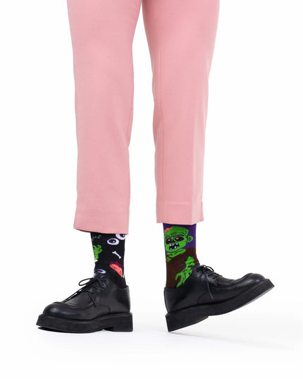 Many Mornings Socks - The Zombie Design