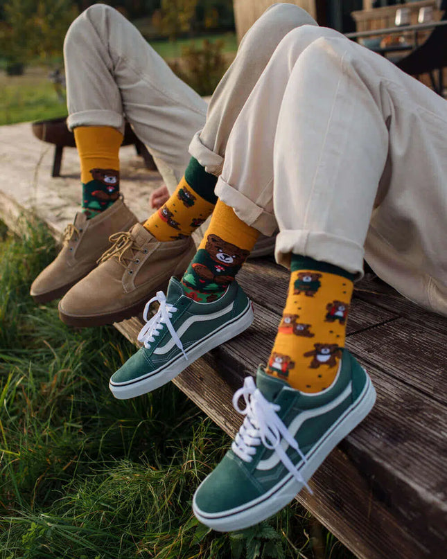 Autumn Teddy Socks
