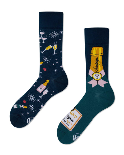 Many Mornings Zokni - Champagne Shower Fun Socks
