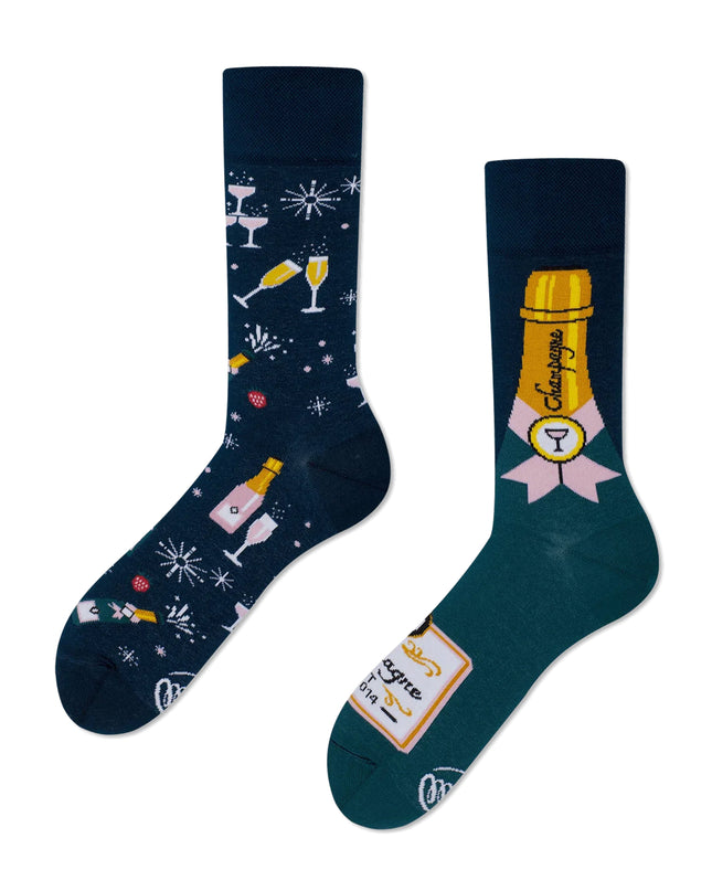 Many Mornings Zokni - Champagne Shower Fun Socks