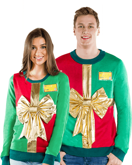 Matching Christmas Present Couples Ugly Christmas Sweater