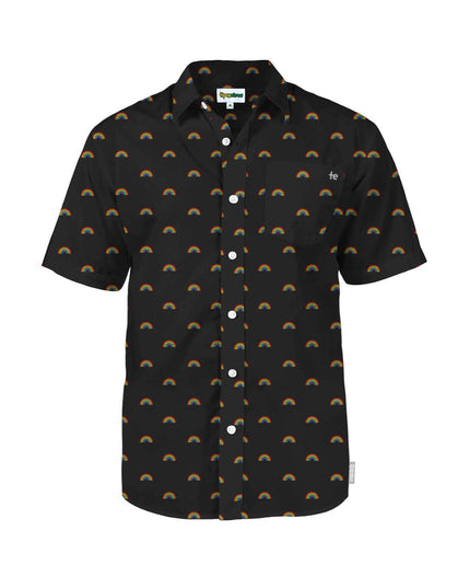 Black Rainbow All The Way Button Down Shirt