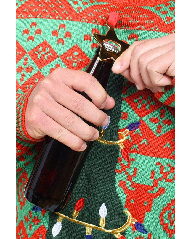 Men's Bottle Opener Ugly Christmas Sweater