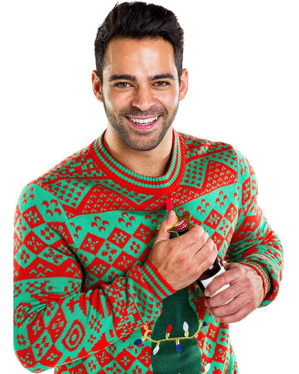 Men's Bottle Opener Ugly Christmas Sweater